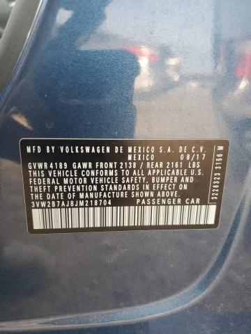 2018 VOLKSWAGEN JETTA S - 3VW2B7AJ8JM218704