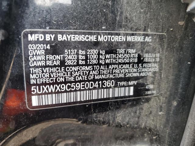 5UXWX9C59E0D41360 | 2014 BMW X3 XDRIVE2