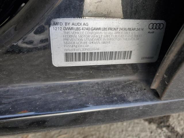 VIN WAUAFAFL2DN033548 2013 Audi A4, Premium no.12