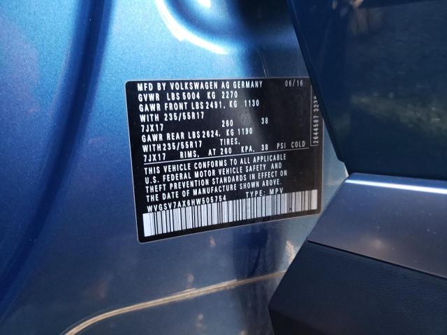 2017 VOLKSWAGEN TIGUAN WOL - WVGSV7AX6HW505754