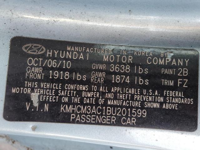 KMHCM3AC1BU201599 | 2011 Hyundai accent gl