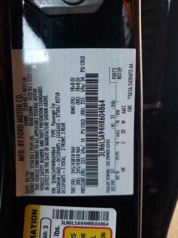 2017 LINCOLN MKZ PREMIE 3LN6L5A94HR604864