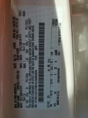 1FMCU0JD8HUA68209 2017 Ford Escape Titanium