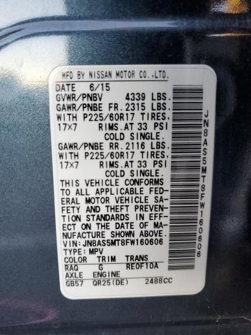 JN8AS5MT8FW160606 Nissan Rogue Select S