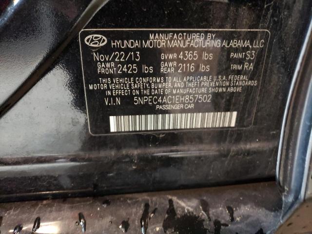 5NPEC4AC1EH857502 | 2014 HYUNDAI SONATA SE