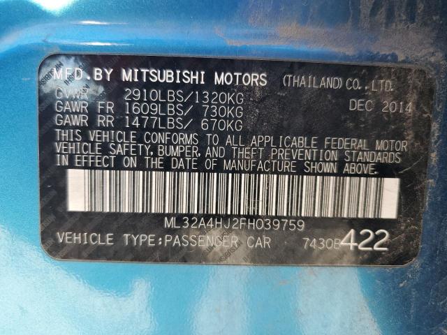 ML32A4HJ2FH039759 | 2015 MITSUBISHI MIRAGE ES