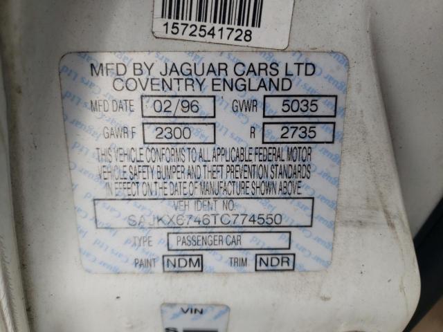 1996 Jaguar Vandenplas VIN: SAJKX6746TC774550 Lot: 82134783