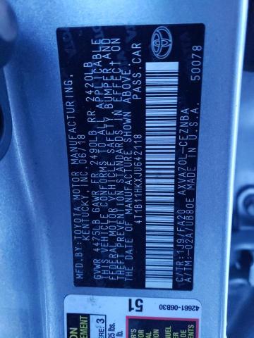 2018 TOYOTA CAMRY L - 4T1B11HKXJU642118