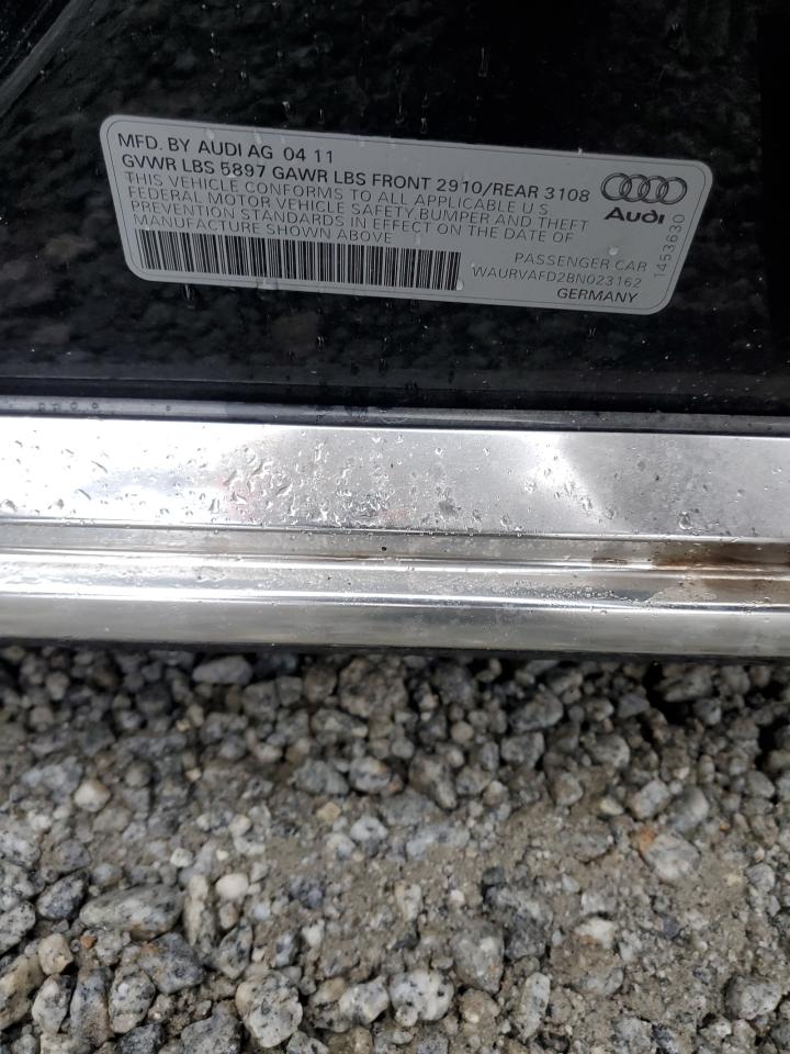 WAURVAFD2BN023162 2011 Audi A8 L Quattro