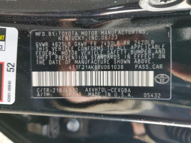 4T1F31AK8RU061038 | 2024 TOYOTA CAMRY XLE