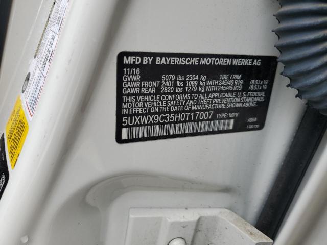 5UXWX9C35H0T17007 BMW X3 Xdrive28i