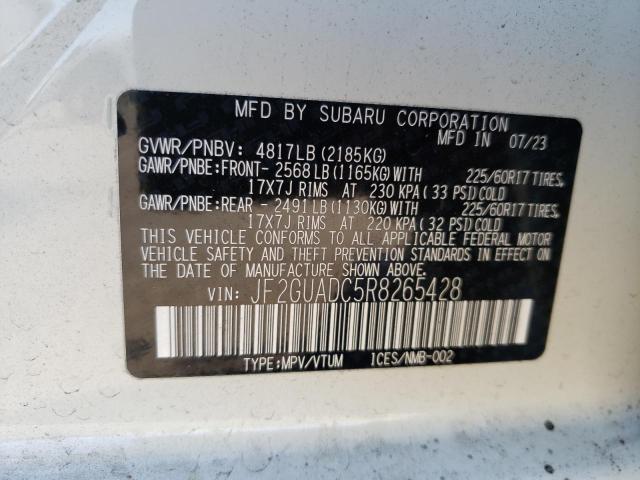 JF2GUADC5R8265428 | 2024 SUBARU CROSSTREK