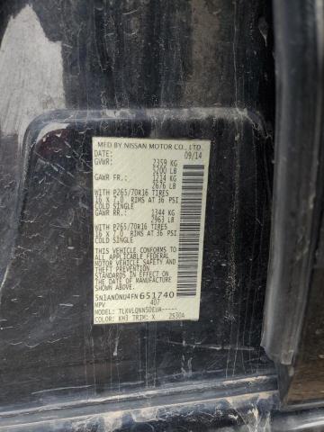 2015 NISSAN XTERRA X 5N1AN0NU4FN651740