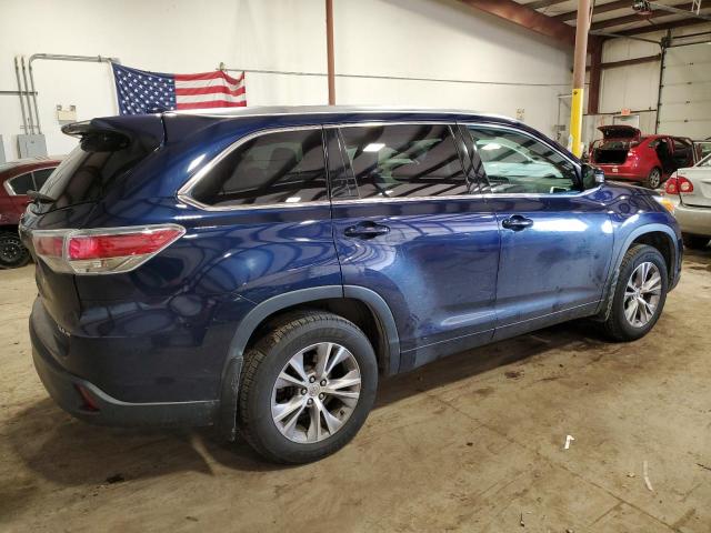 VIN 5TDJKRFH1ES054993 2014 Toyota Highlander, Xle no.3