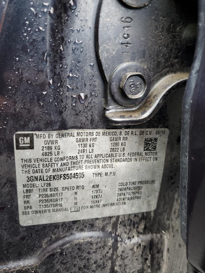 3GNAL2EK8FS504595 2015 Chevrolet Captiva Ls