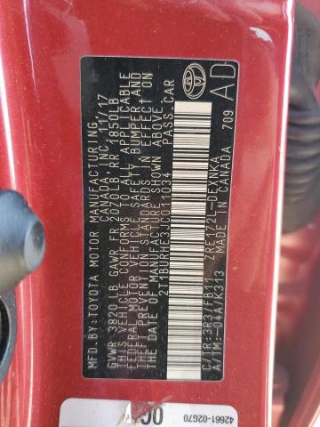 2T1BURHE3JC011034 | 2018 TOYOTA COROLLA L