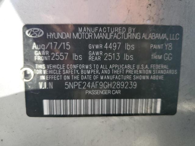 5NPE24AF9GH289239 | 2016 HYUNDAI SONATA SE