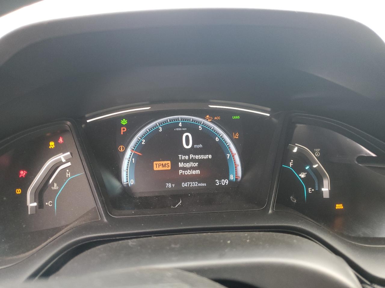 2HGFC4B62KH309883 HONDA CIVIC 2019