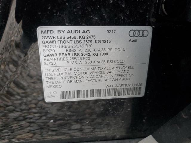 WA1CNAFY8J2006629 | 2018 AUDI Q5 PRESTIG