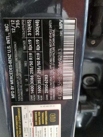 VIN 4JGDA5HB7DA169283 2013 Mercedes-Benz ML-Class, ... no.14