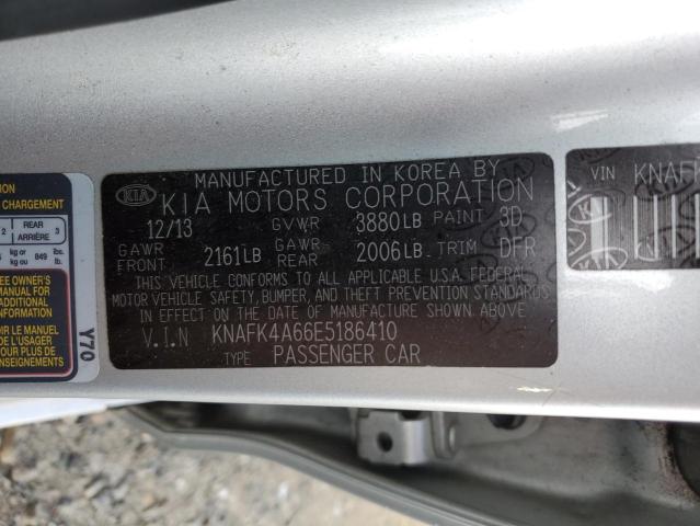 KNAFK4A66E5186410 | 2014 KIA FORTE LX