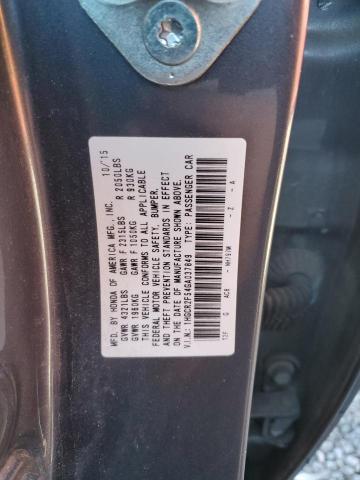 1HGCR2F54GA037849 | 2016 HONDA ACCORD SPO