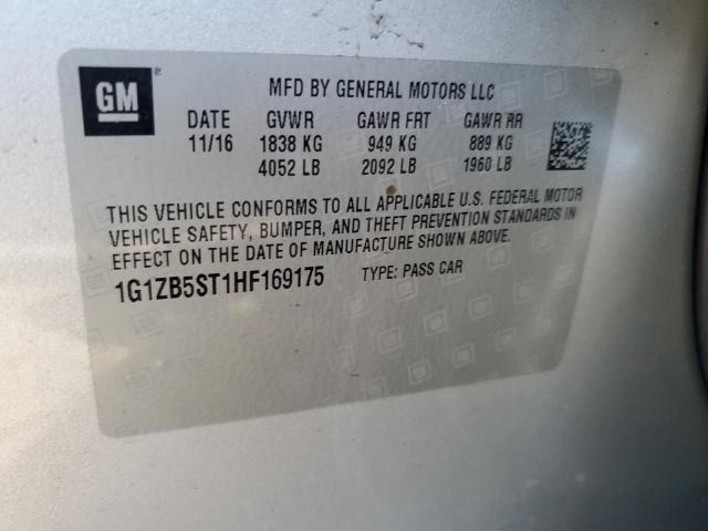 2017 CHEVROLET MALIBU L - 1G1ZB5ST1HF169175