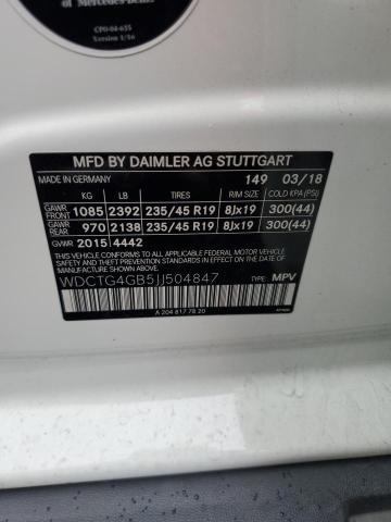 VIN WDCTG4GB5JJ504847 2018 Mercedes-Benz GLA-Class,... no.12