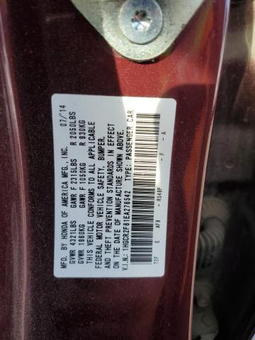 1HGCR2F81EA276542 | 2014 HONDA ACCORD EXL