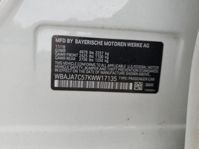 2019 BMW 530 XI - WBAJA7C57KWW17135