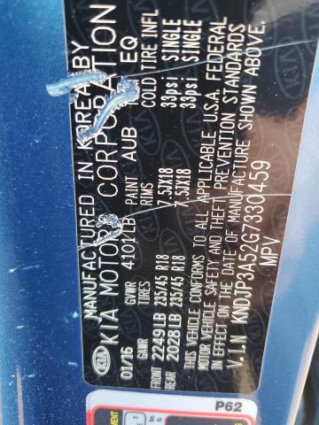 KNDJP3A52G7330459 | 2016 KIA SOUL +