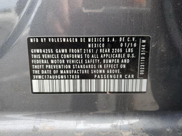 2016 VOLKSWAGEN GOLF SPORT - 3VWC17AU9GM517838