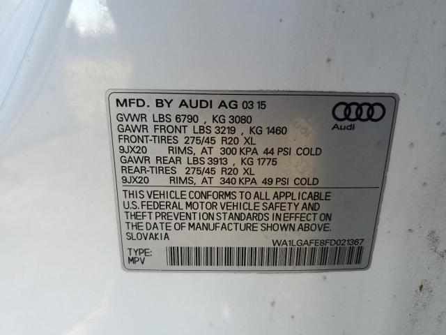 WA1LGAFE8FD021367 2015 AUDI Q7, photo no. 13