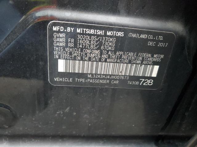 ML32A3HJ4JH007673 | 2018 MITSUBISHI MIRAGE ES