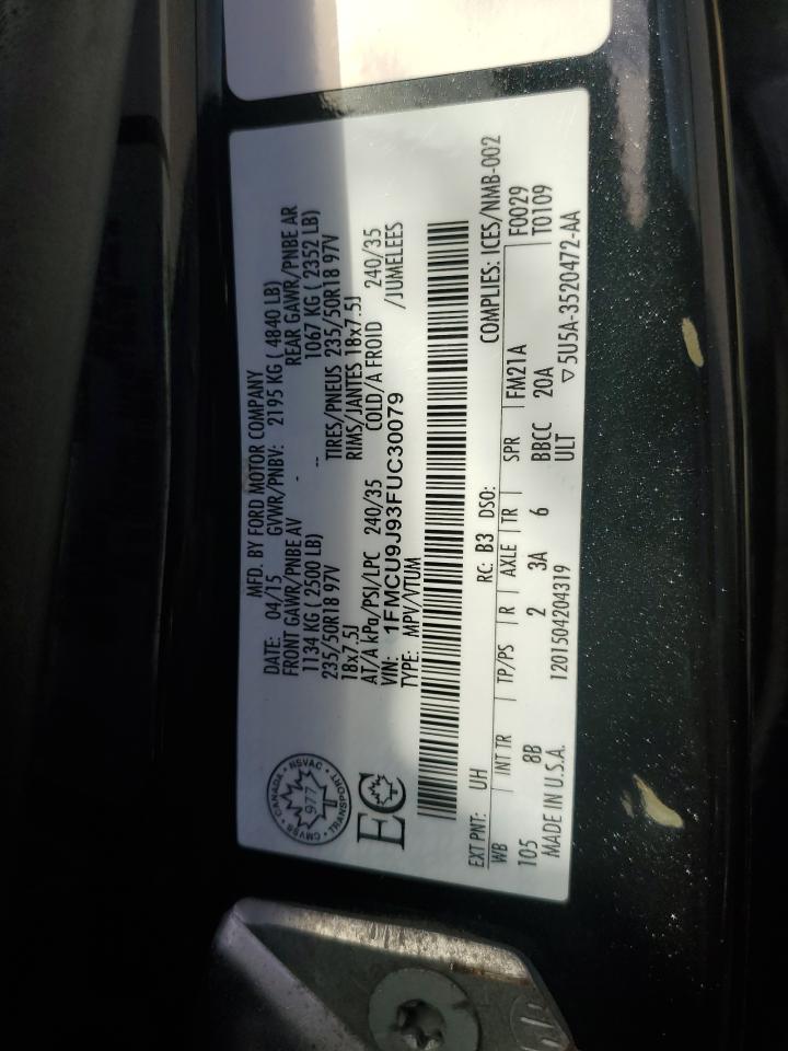 1FMCU9J93FUC30079 2015 Ford Escape Titanium