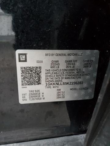 1GKKNLLS5KZ236283 | 2019 GMC ACADIA SLE