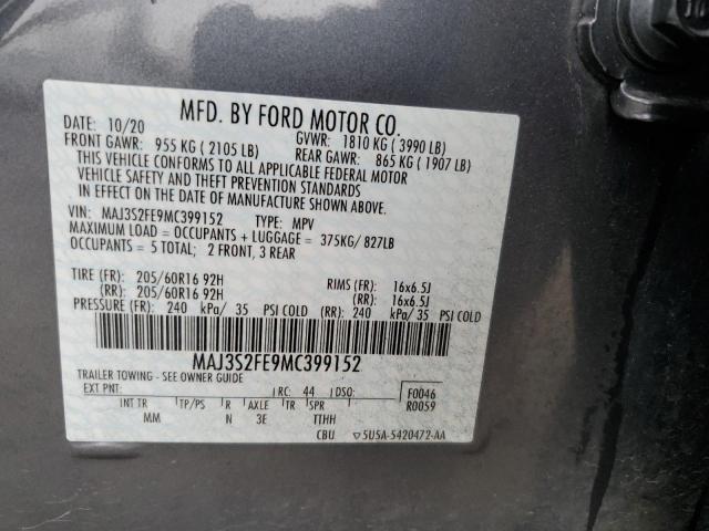 MAJ3S2FE9MC399152 | 2021 FORD ECOSPORT S