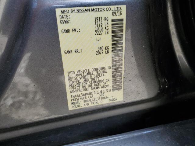 2017 NISSAN ALTIMA 2.5 - 1N4AL3AP4HC114138