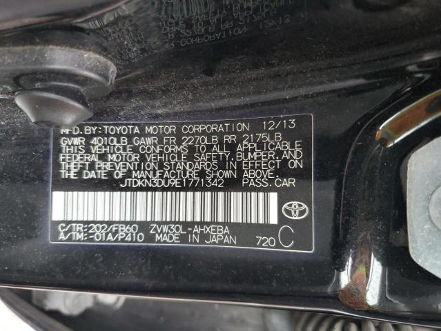 JTDKN3DU9E1771342 | 2014 TOYOTA PRIUS