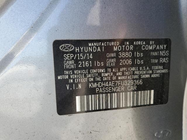 KMHDH4AE7FU329366 | 2015 HYUNDAI ELANTRA SE