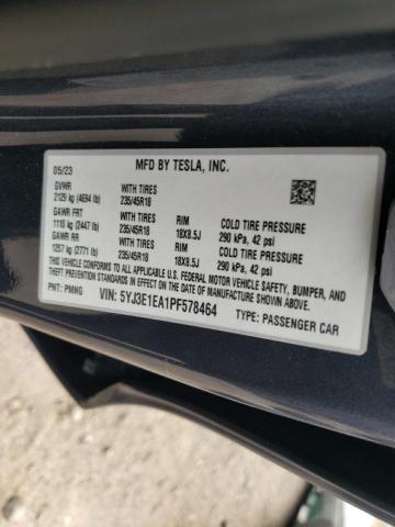 5YJ3E1EA1PF578464 | 2023 TESLA MODEL 3