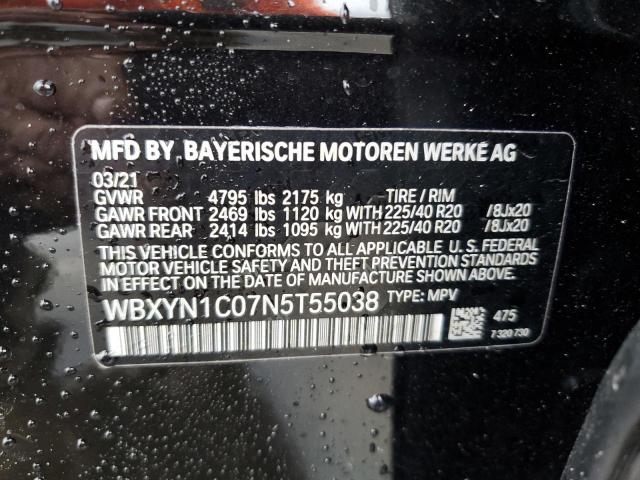 VIN WBXYN1C07N5T55038 2022 BMW X2, M35I no.14