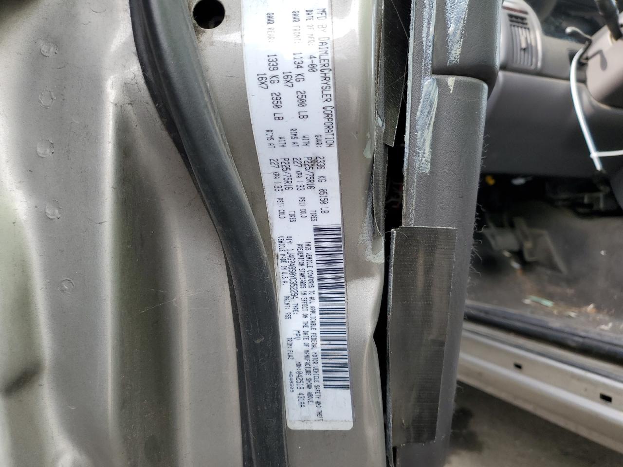 1J4G248S0YC352294 2000 Jeep Grand Cherokee Laredo