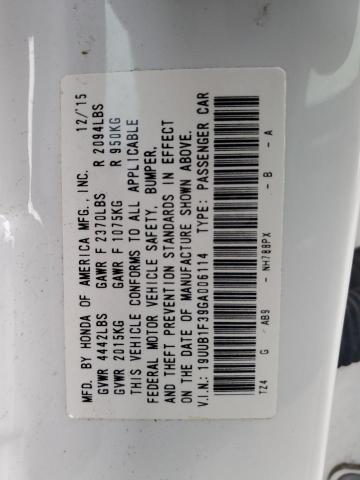 19UUB1F39GA006114 | 2016 ACURA TLX