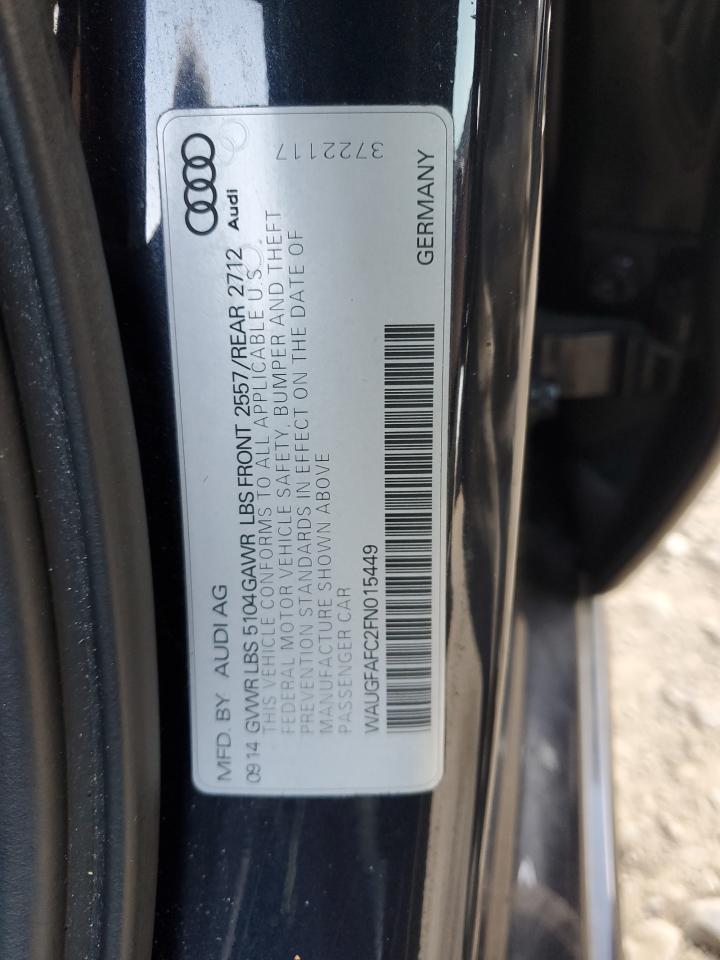 WAUGFAFC2FN015449 2015 Audi A6 Premium Plus