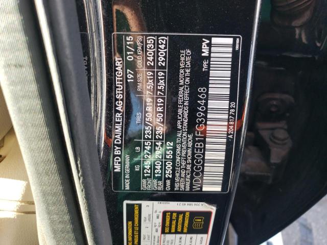 2015 MERCEDES-BENZ GLK 250 BL - WDCGG0EB1FG396468