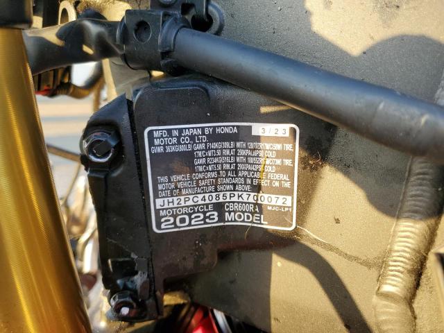 2023 HONDA CBR600 RA JH2PC4085PK700072