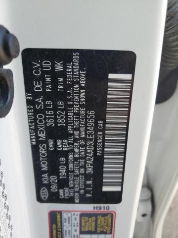 2020 Kia Rio Lx VIN: 3KPA24AD3LE349656 Lot: 81971763