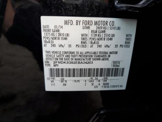 2FMDK3G92EBA34203 | 2014 FORD EDGE SE