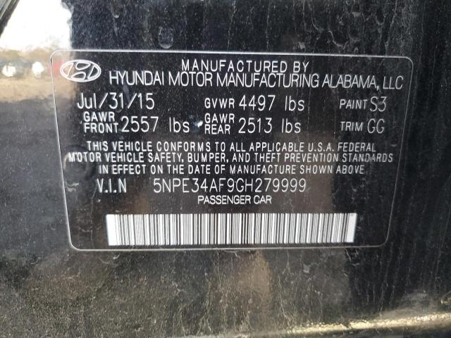 5NPE34AF9GH279999 | 2016 HYUNDAI SONATA SPO